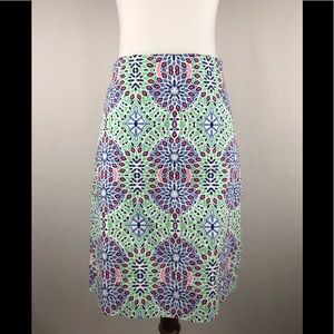 SOLD - Talbots skirt size 12 kaleidoscope pattern